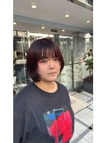 ステージレコ(stage Reco)&nbsp;顔まわりレイヤー×レッドブラウン