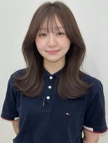 アイトーキョーエス 渋谷(AI TOKYO S)&nbsp;ヘーゼルベージュレイヤーくびれ巻きブリーチなしダブルカラー