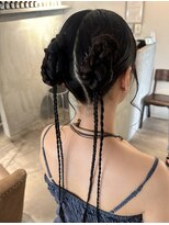 ヘアセット シャンプーアンドスパ専門店 ウルー(Uruu)&nbsp;【ツインスタイル】天神/天神駅/ヘアセット/早朝/推し活/韓国