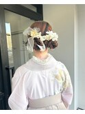 イメチェン卒業式ヘアセットツインヘア鹿児島/天文館