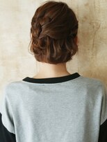 美容室チック 大島店(chic)&nbsp;美しい煌やきを演出する艶ボブ★編み込みアレンジ【大島】