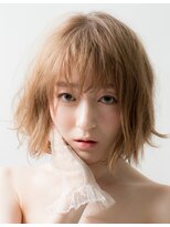 オーガスト ヘア ネイル(AUGUST hair nail)&nbsp;フェミニンボブ　 クラシカル デジタルパーマ　ロブ