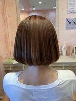 ジール(zeal)&nbsp;くびれヘア/アプリコットオレンジ/ハイライト/縮毛矯正/成田