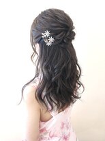 ヘアアンドメイクジップ恵比寿 (Hair＆Make ZIP)&nbsp;ハーフアップ　ヘアセット