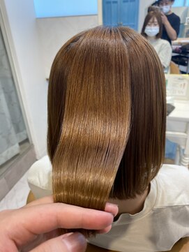 ロンド ストラーダ 心斎橋(Lond strada) マチルダボブ×インナーグレージュ【髪質改善/縮毛矯正】