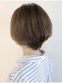 すっきり大人ショート☆明るめカラー/似合わせカット/ひし形