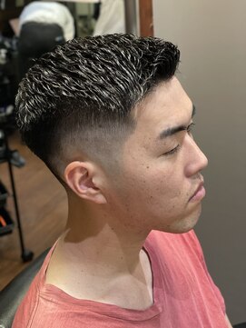 ヒロギンザ 新橋銀座口店(HIRO GINZA) 濡れパンスキンフェード