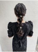 ふわふわ編みおろしアレンジ