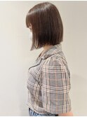 【村上慶登】切りっぱなしボブ チョコレートブラウン 20代