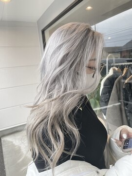 ナンバー(number+) 透明感抜群♪ダブルカラーブリーチハイトーンホワイト