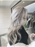 透明感抜群♪ダブルカラーブリーチハイトーンホワイト