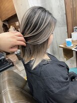 ラフ(LAFF) #バレイヤージュ#グレージュカラー#ボブウルフ#ココアベージュ