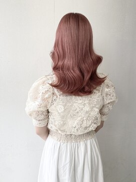 アオアクア バイ グルグル 小岩店(ao akua by GULGUL) 姫カット カール ローズピンク☆ダブルカラー 小岩