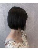 三軒茶屋_レディース_ミディアム_丸みボブ_ボブ_黒髪_ブラック_