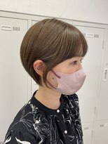 アッシュ 下北沢店(Ash)&nbsp;丸みショート×オリーブブラウン