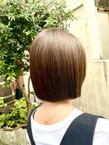 ココカラヘアー ニコ(cococara hair nico) 切りっぱなしボブ/オリーブ/タッセルボブ/ミニボブ/透明感/韓国