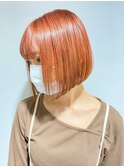 [freesha＊arai]簡単まとまるミニボブ×オレンジベージュ