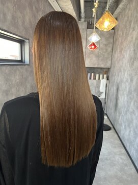 アウン 柏(a un) イルミナ/ベージュ/酸性ストレート/艶髪/髪質改善/柏