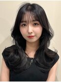 韓国風/レイヤー/小顔/前髪カット/髪質改善/グレージュ/透明感