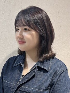 リーシュ(Re:sh) 外ハネボブ/ラベンダーブラウン