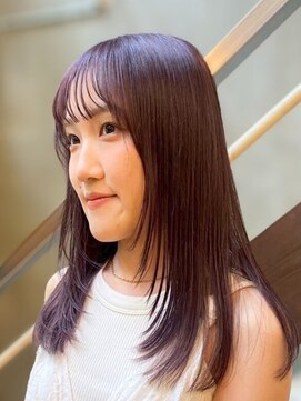 マッシュ 北堀江(MASHU) 【似合わせカット　松本】透明感カラベンダー×顔まわりレイヤー