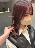 赤みのあるナチュラルブラウンカラー