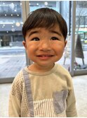 男の子◎キッズカット◎前髪ショートニュアンスデザイン七五三◎
