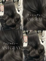 アマトウキョウスマートサロン(AMA TOKYO×Smart Salon)&nbsp;アッシュグレー  ダークグレー  透明感カラー