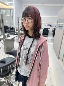 ザザ ZA/ZA 茗荷谷 ブリーチデザインカラー/似合わせ顔周りカット