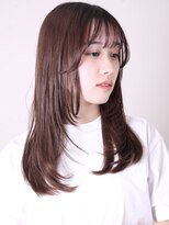 ヨファヘアー 岡本店(YOFA hair)&nbsp;似合わせカット30代40代50代黒髪小顔レイヤーセミロング1105