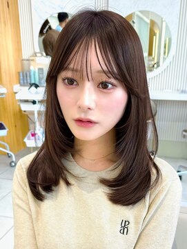 アフロートリノ(AFLOAT Leino) ワンカールで可愛いミディアムレイヤー