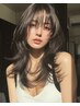 カット+カラー+トリートメント[表参道駅/レイヤーカット/顔周り/前髪カット]