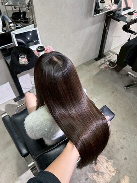 ザシェノンウメダ(THA CHAINON UMEDA) 心斎橋/着物ヘア/大人ガーリー/ダークアッシュ/似合わせカット