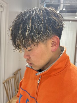 コウキカミヤ 栄(KOUKI KAMIYA) シャドウパーマ/メンズハイライト/ハイライトパーマ