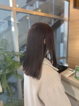 ジーナ 福岡藤崎(Zina) [Zina福岡藤崎]ピンクライトベージュ/艶髪カラー