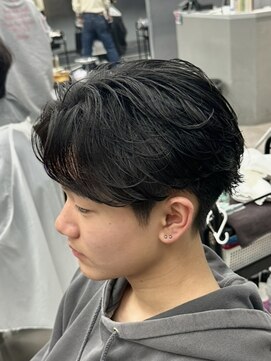 オーバルバイアピッシュ(OVARL by apish) ニュアンスパーマサーフカールシャドウパーマメンズカット