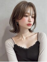 ノイズオオサカ 梅田店(NOISM OSAKA) マッシュボブウルフ前髪アンブレラカラーこなれミディアム