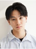 黒髪リクルートフェザーショートフェザーパーマ韓国マッシュ