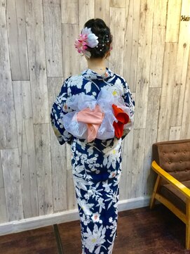 ヘアースペース ムーン(Hair Space MOON) ゆかたの着付けとヘアセットは岡山表町のヘアースペースムーンへ