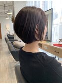 【サロンワーク】耳掛けがオシャレなショートボブ。