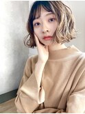 【December】大人かわいい 外ハネボブ アッシュブラウン