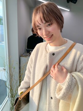 ヌード(nude) 【nude仲井】ミルクティーベージュ/ショートヘア