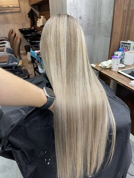 ラフ(LAFF) #バレイヤージュ#グレージュカラー#ボブウルフ#ココアベージュ