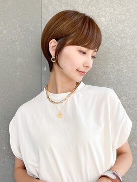 ロンド レグリーズ 立川(Lond leglise) ショート×顔周り×前髪×シルキーベージュ×グレージュカラー