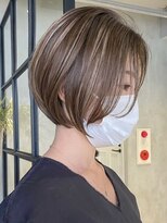 ディバイン 船橋店(divine)&nbsp;ダブルカラーショートボブインナーカラーハイライトケアブリーチ