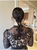 お呼ばれヘアアレンジ♪ミディアム