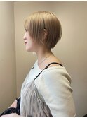 short bob _ブロンド