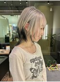 ウルフ/毛先カラー/ホワイトベージュ【OAK戸塚】