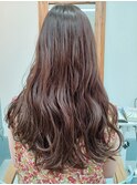 [Acies]　波巻きピンクブラウン