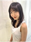 イメチェン小顔ロングマッシュレイヤーカット